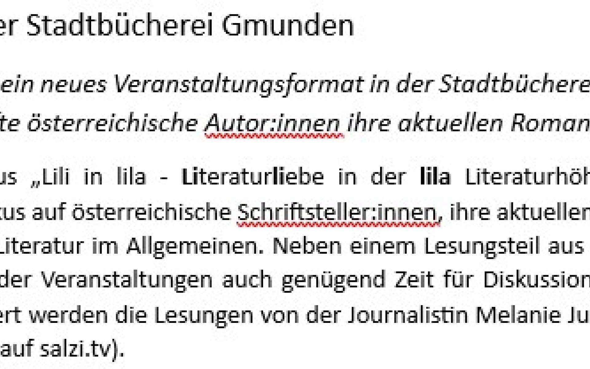 Beschreibung "Lili in lila"