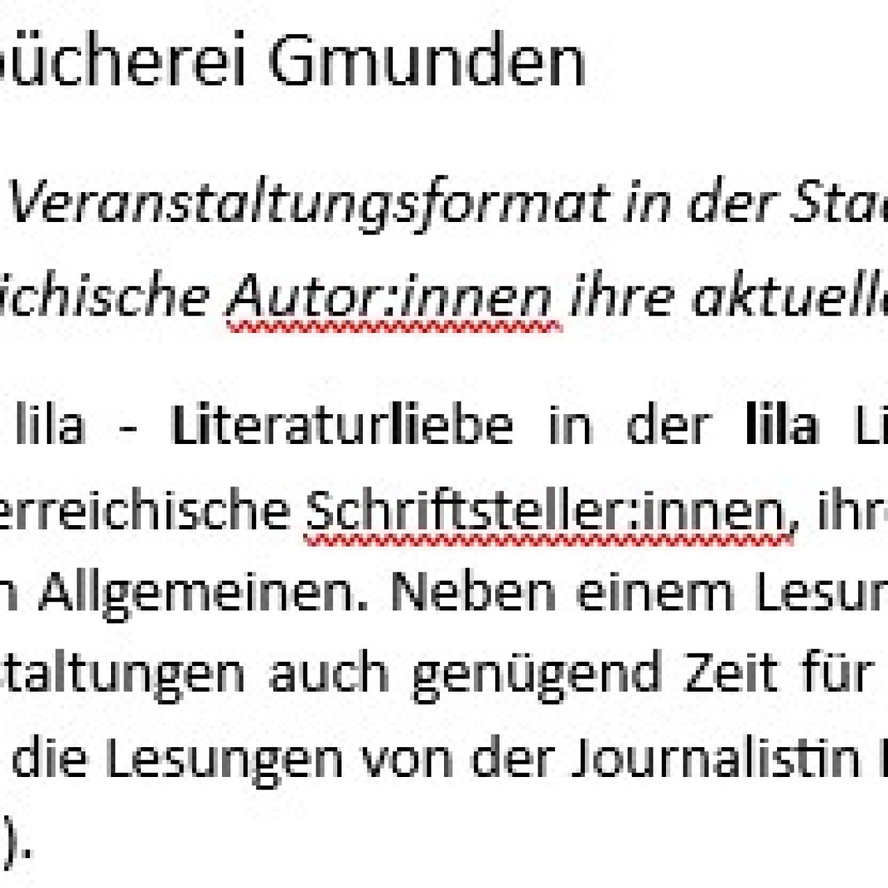 Beschreibung "Lili in lila"